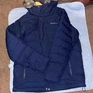 Eddie Bauer StormRepel® Premium Down insulation 
Color: Blue